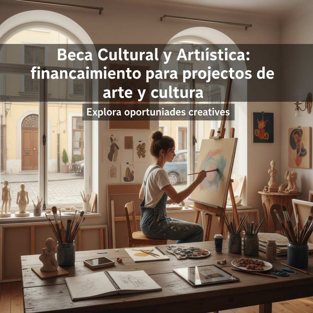 Beca Cultural y Artística: financiamiento para proyectos de arte y cultura