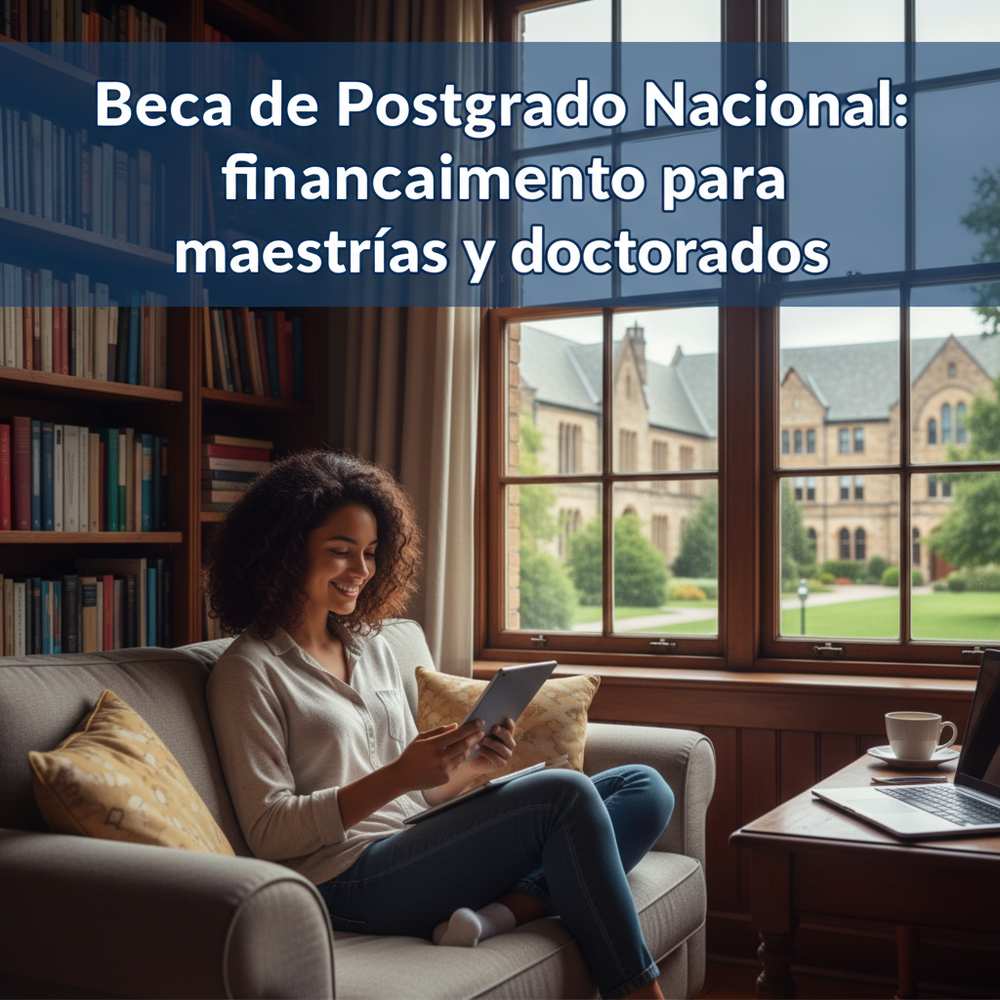 Beca de Postgrado Nacional: financiamiento para maestrías y doctorados