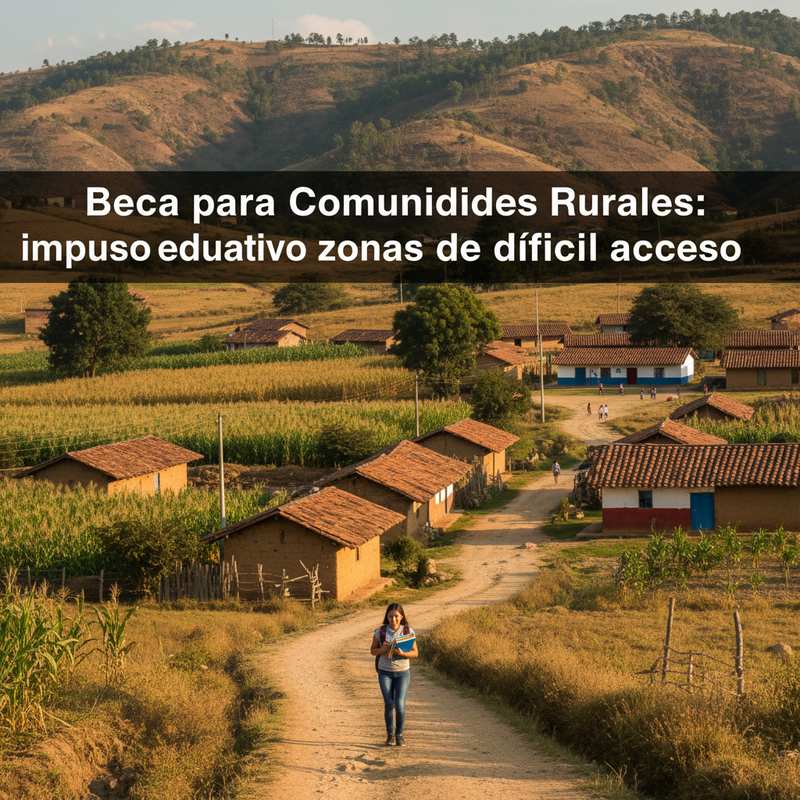 Beca para Comunidades Rurales: impulso educativo en zonas de difícil acceso