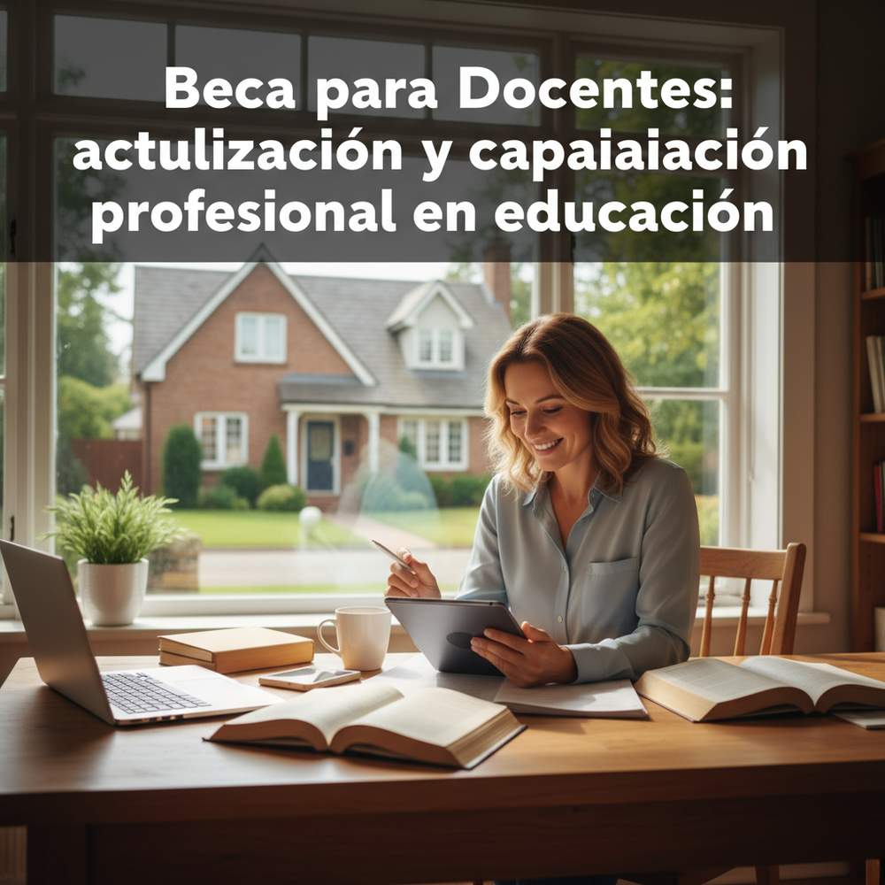 Beca para Docentes: actualización y capacitación profesional en educación
