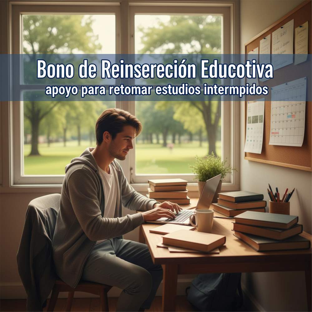Bono de Reinserción Educativa: apoyo para retomar estudios interrumpidos