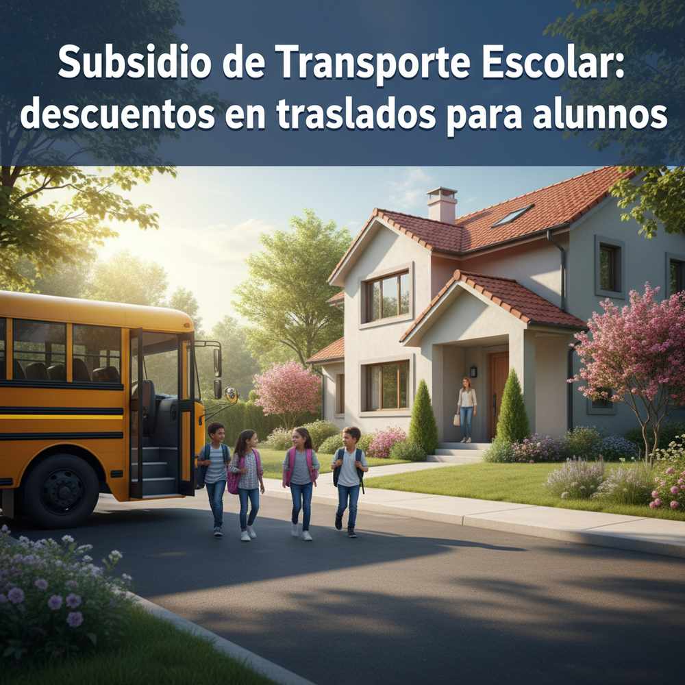 Subsidio de Transporte Escolar: descuentos en traslados para alumnos